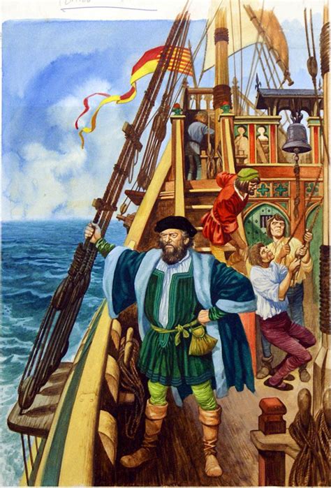 Ferdinand Magellan Original Art By Peter Jackson At The Illustration
