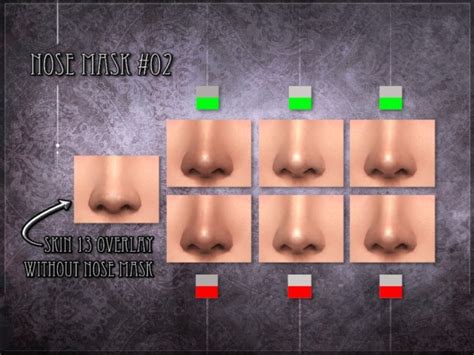 The Sims Resource Nose Mask 02 Set By Remus Sirion Sims 4 Downloads