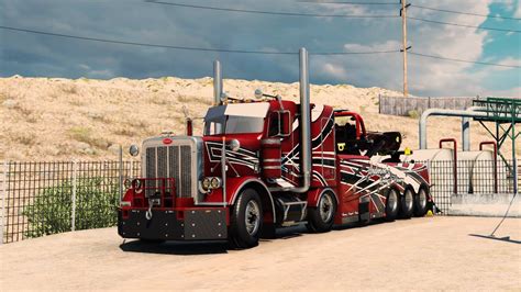 Ats Truck Build And Some Driving Peterbilt 388 Wrecker Youtube