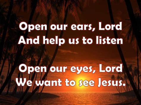 Open Our Eyes Lord With Lyrics Youtube