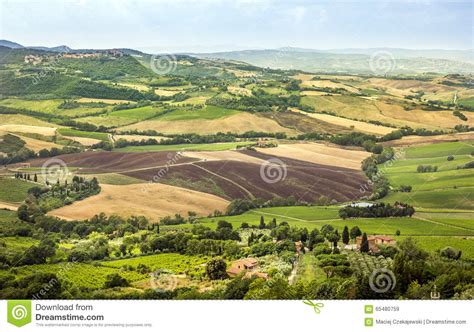 Val D Orcia Valley In Tuscany Stock Image Image Of Italy Landscape