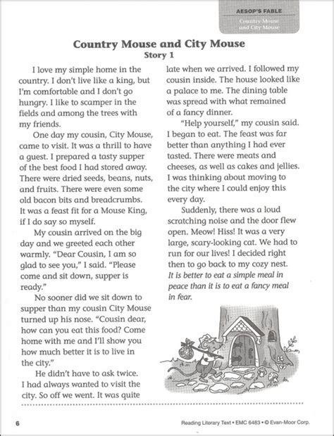 Reading Literary Text Grade 3 - Individual Student Workbook | Evan-Moor