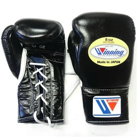 Winning Ms 200 Professional Boxing Gloves For Competition Black 8 Oz
