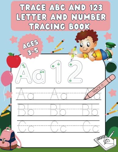 Trace Abcs And 123s Letter And Number Tracing Book For Preschoolers