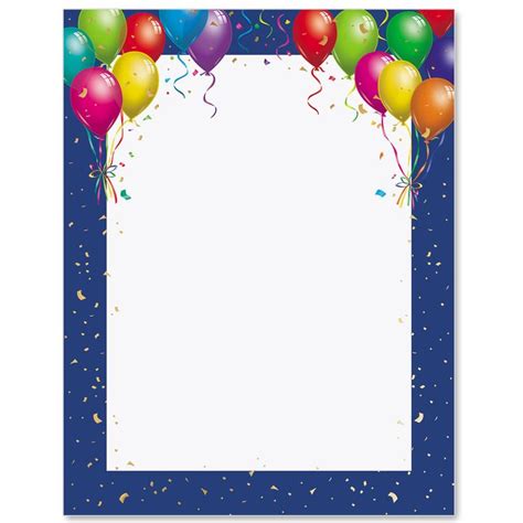 Happy Balloons Specialty Border Papers Happy Balloons Borders For