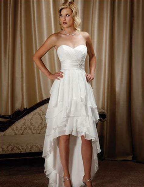 Country Wedding Dresses Short In Front Long In Back