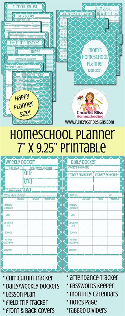 These homeschool preschool lesson plans are disigned to be taught at home with parents and use only basic household supplies. Ultimate Homeschool Planner Printable for Your Happy ...