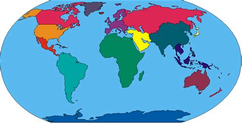 World Map No Name Map Of Western Hemisphere