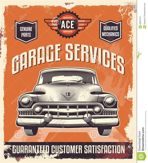 Upon purchase the car was taken straight to t&m classics in thame who then put the car back onto the road. Vintage Sign - Advertising Poster - Classic Car - Garage ...