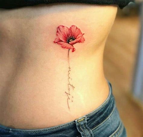 48 beautiful rose tattoo ideas for women revelist. Date in stem | Poppies tattoo, Mom tattoos, Red poppy tattoo