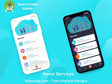 Dribbble Homeservicesappfreesourcecodepng By Kapil Mohan