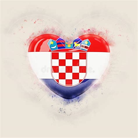 Die flagge kroatiens ist eine horizontale trikolore in den farben rot, weiß und blau, mit dem mittig aufgesetzten wappen kroatiens. Kroatien-Karte stock abbildung. Illustration von brod ...