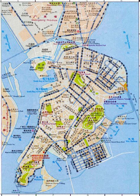 Macau Shooping Tour Macau Map For Tourist