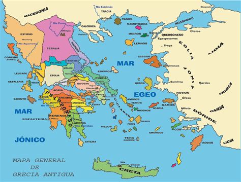 Mapa De La Grecia Antigua Mapas De Grecia Pinterest Ancient