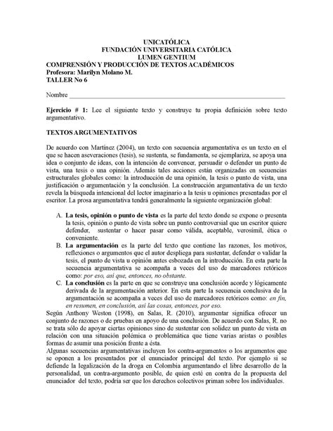 Texto Argumentativo Plantilla Y Ejemplo Texto Argumentativo Textos