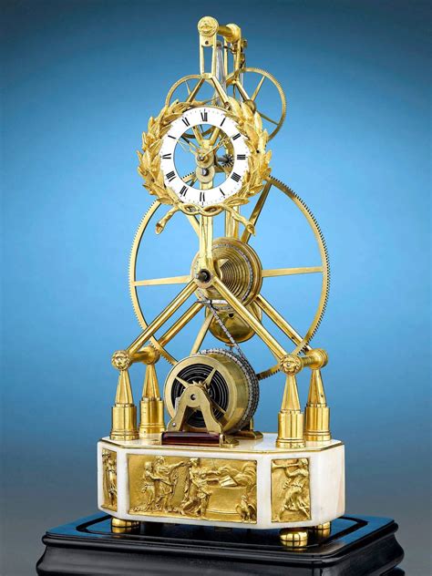 A skeleton clock my father and i made many years ago. 19th Century Great Wheel Skeleton Clock For Sale at 1stdibs