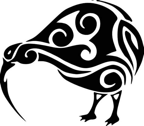 Maori Kiwi Drawing