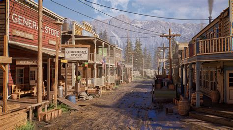 Western Town In Environments Ue Marketplace