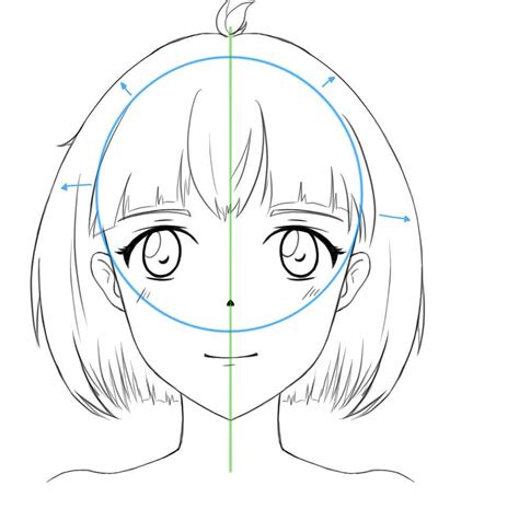 Tutoriel Manga Comment Dessiner Le Visage De Face Drawing Heads
