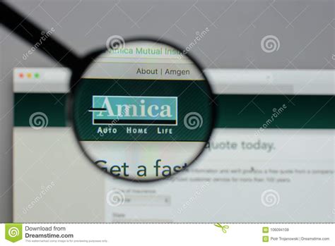 More about amica home insurance. Milan, Italy - August 10, 2017: Amica Mutual Insurance Website H Editorial Stock Photo - Image ...