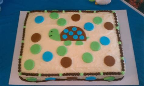 Turtle Baby Shower Cake