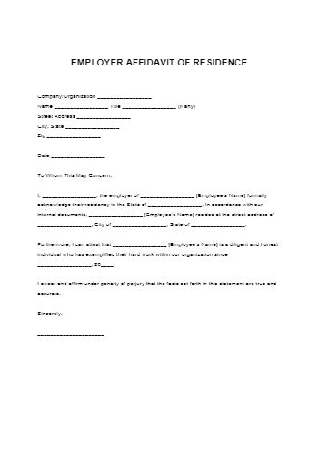 Maybe you would like to learn more about one of these? Sample Proof of Residency Letter from Employer | CocoSign