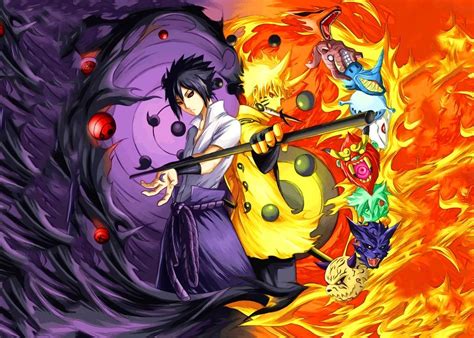 Naruto Vs Sasuke Poster By Nice Pictures Displate In 2021 Naruto