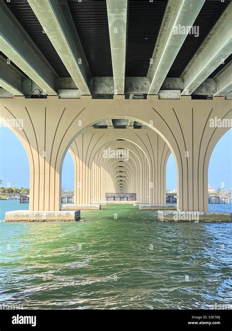 Delgado Memorial Bridge Pinellas Bayway St Petersburg Florida Stock