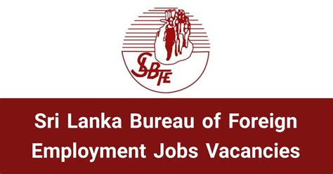 Instructors Slbfe Job Vacancies 2024 Application Form Details