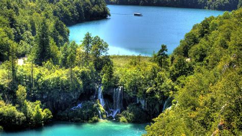 Plitvice Lakes Croatia Natural Scenery Wallpaper Preview