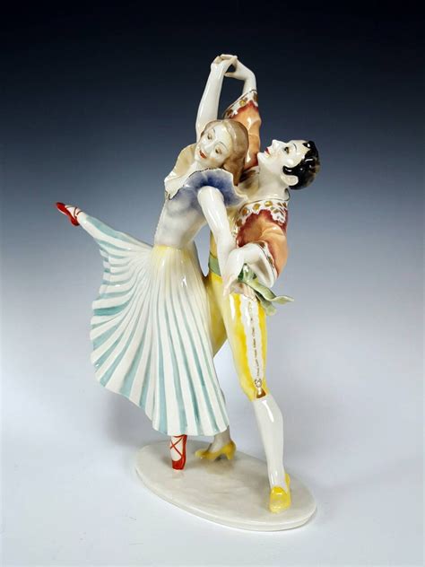 Hutschenreuther Selb German Porcelain Dancing Couple Figurine By Carl