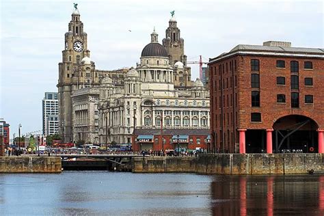 Albert Dock And The Liver Building Liverpool Uk Places In England