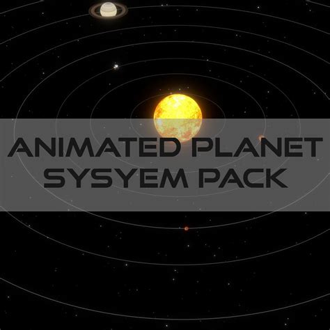 3d Model Animated Planet Pack Cgtrader