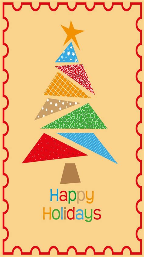 Happy Holidays Iphone Wallpaper Background Christmas Tree Images