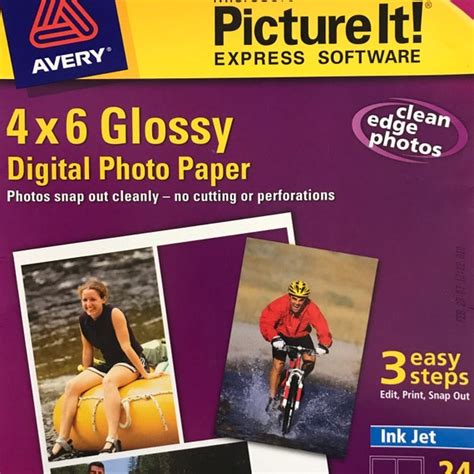 Avery Photo Paper 4x6 Glossy Digital Photo Paper 8 Sheets 24 Etsy