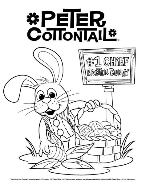 Peter Cottontail Easter Printable Coloring Sheets Easter Bunny
