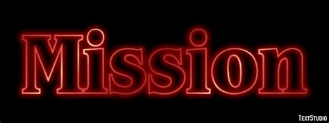 Mission Text Effect And Logo Design Word