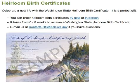 Apply For Heirloom Birth Certificates United States Of