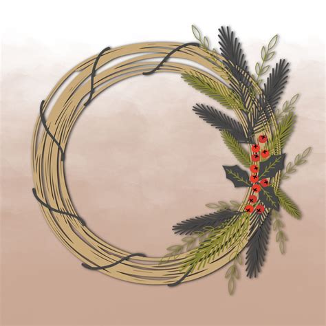 Simple Christmas Wreath Free Stock Photo Public Domain Pictures