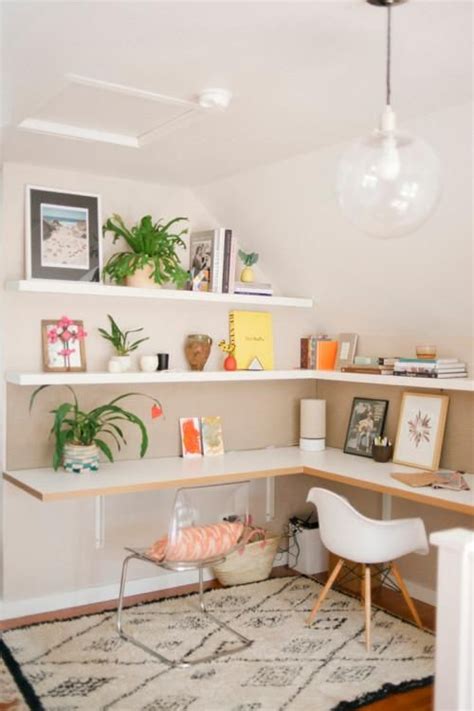 Floating furniture is getting popularity because it saves some space and looks very modern and interesting, this one of the coolest modern ideas that is very popular for workspaces of any kind is a floating desk with matching floating shelves over it. 27 Awesome Floating Desks For Your Home Office - DigsDigs