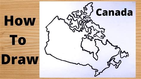 Canada Map Drawing Easy Step By Step - YouTube