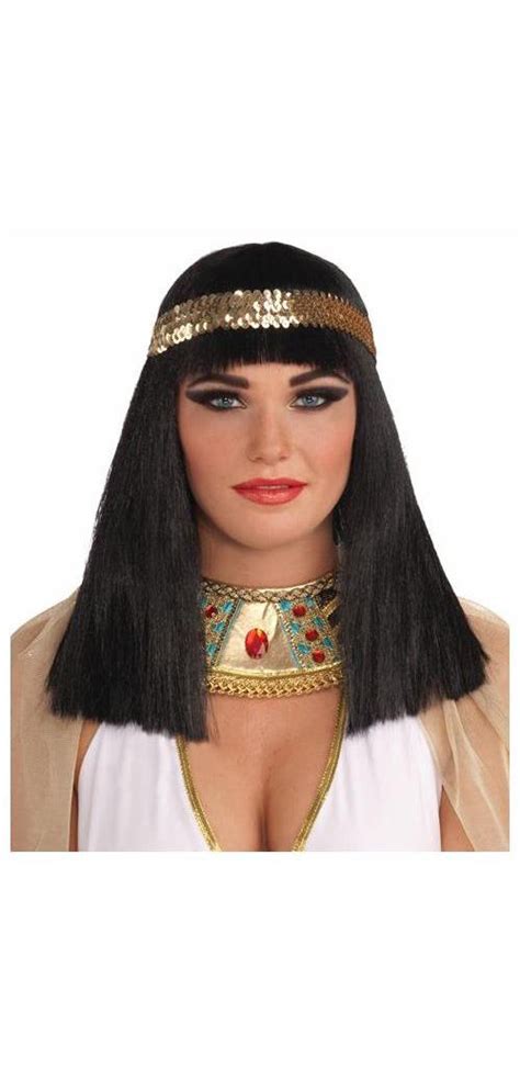 Cleopatra Adult Wig With Headband Wigs Cleopatra Wig