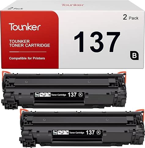 137 Toner Cartridge Compatible For Canon 137 Black Toner