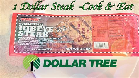 Today i've been to dollar tree and bought one of every freezer aisle appetizer item! Cooking A One Dollar Steak From Dollar Tree! - Food Review ...