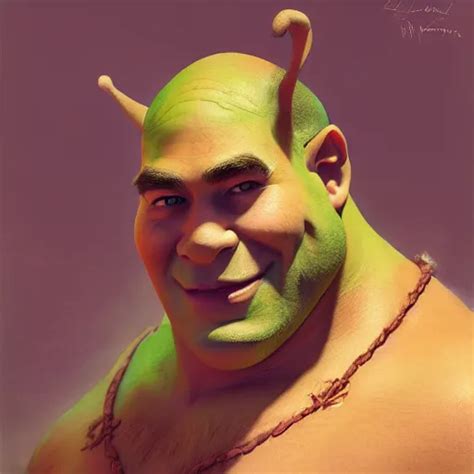 Krea A Beautiful Painting Of Attractive Shrek Art Photography