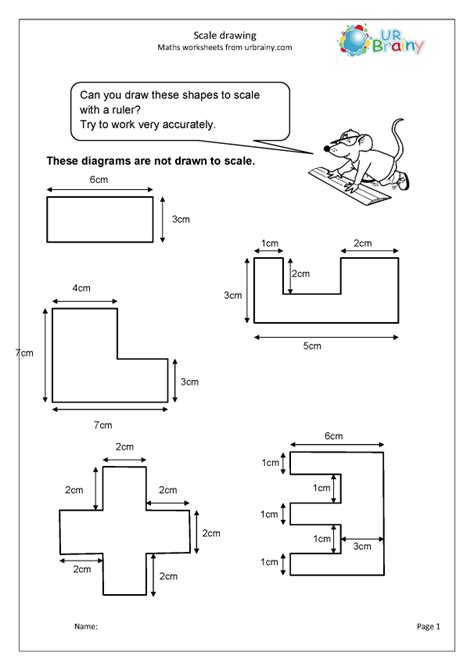 Worksheets On Scale Drawings Worksheets For Kindergarten