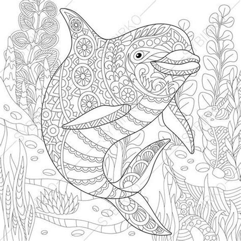 Coloring pages aren't just for kids anymore. Ocean World. Dolphin. 2 Coloring Pages. Animal coloring ...