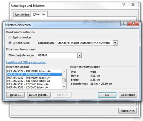 Ordnerrücken zum ausdrucken lassen sich einfach in word erstellen & gestalten. Word: Etiketten schnell und einfach mit PC und Drucker ...
