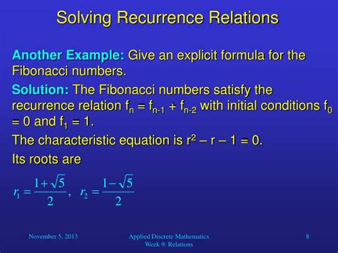 Ppt Solving Recurrence Relations Powerpoint Presentation Free Download Id2482086