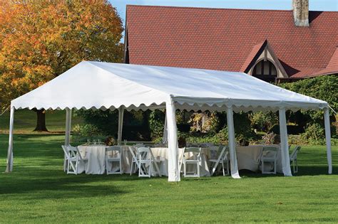 20x20 Party Tent 8 Leg Galvanized Steel Frame White Cover Shelters